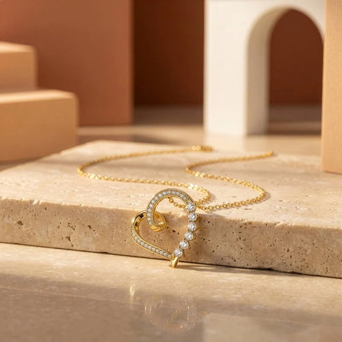 Sterling Silver Gold Vermeil Lab Diamond